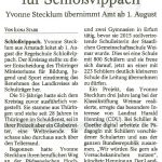 2018-07-07 TA Neue Schulleiterin für Schloßvippach