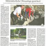 2022-09-23 Mittelalterliche Ofenanlage in Schloßvippach gesichert