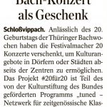 2024-03-05 Bach-Konzert als Geschenk für Schloßvippach