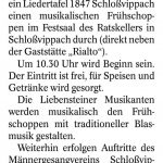 2025-10-02 Liedertafel lädt zum Frühshoppen in Schloßvippach